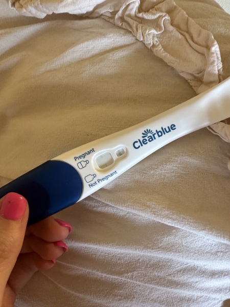 Clear blue test. Evap line or positive