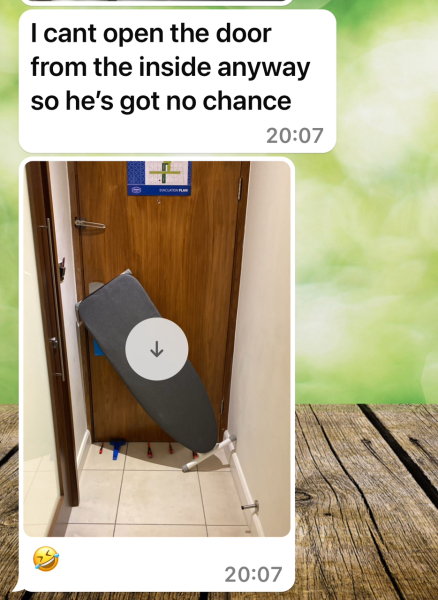 Sister just had some guy walk into her hotel room.