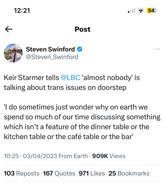 Wes Streeting nearly apologises.