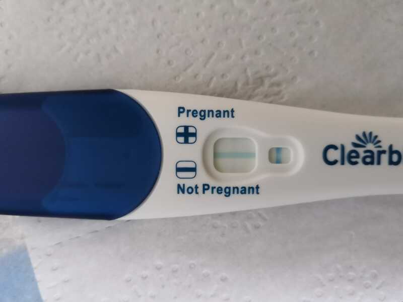 Clear blue test. Evap line or positive