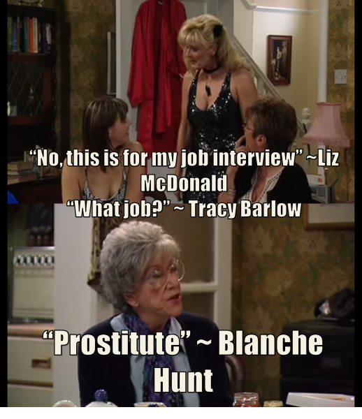 Classic Corrie Thread.  Now in September 2004.