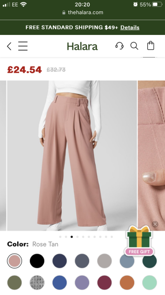 What shoes ? Halara wide leg, high waisted waffle trousers
