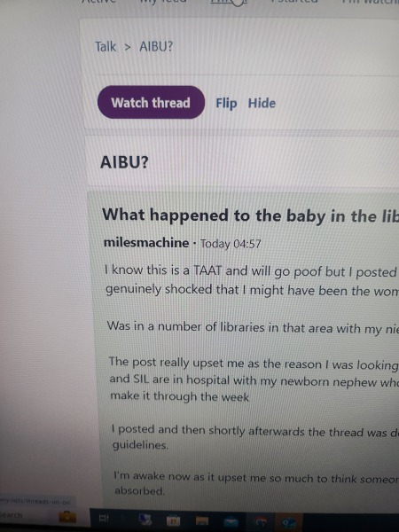How do i watch a thread on mobile site.