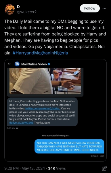 Meghan and Harry spotted out and about - Naija Edition