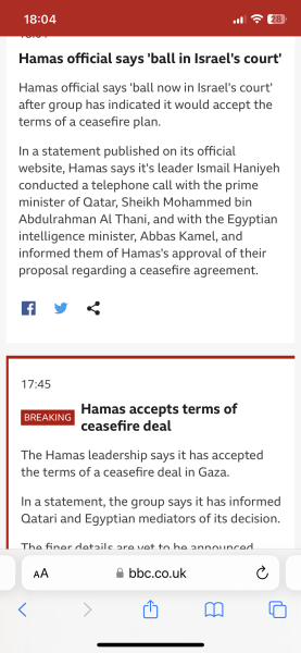 Hamas refusing ceasefire??????
