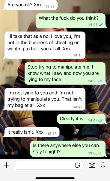When will it hit me? Husband possible affair