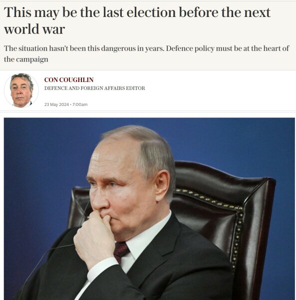 To think we are being lined up for something?