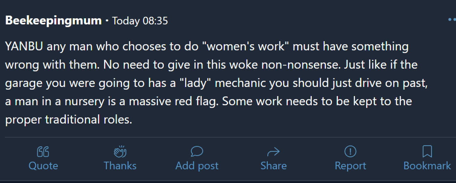 Male carer changing daughter’s nappy