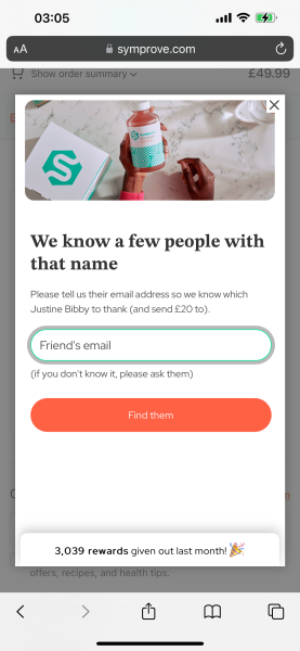 50% off Symprove (for gut health) for 3 months