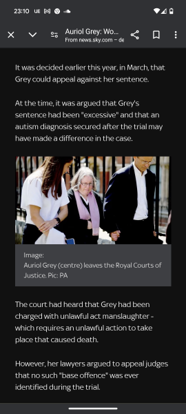 Auriol Grey's manslaughter sentence overturned for killing cyclist. Correct decision?