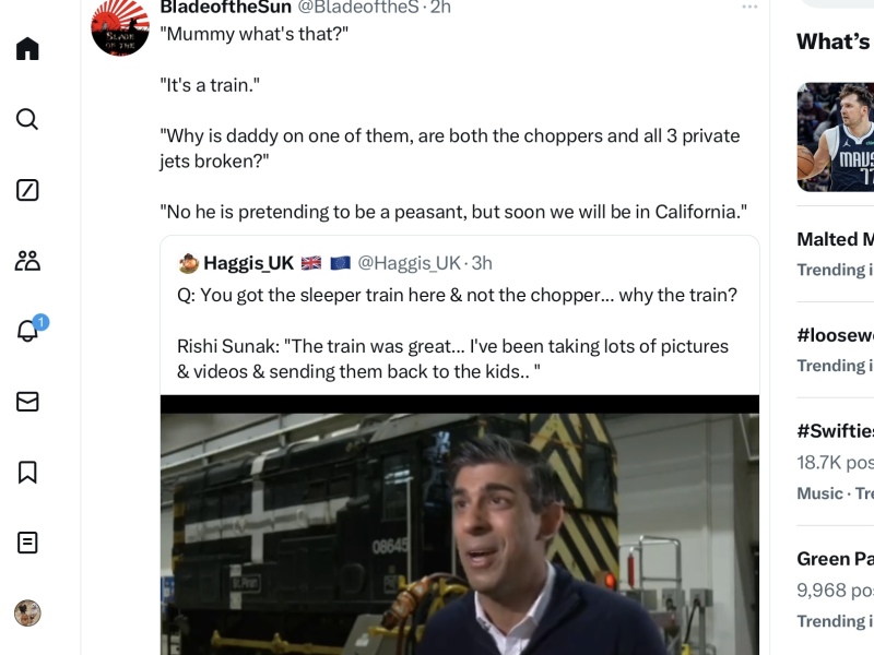 Thread 46 Sunak - don't rain on our parade