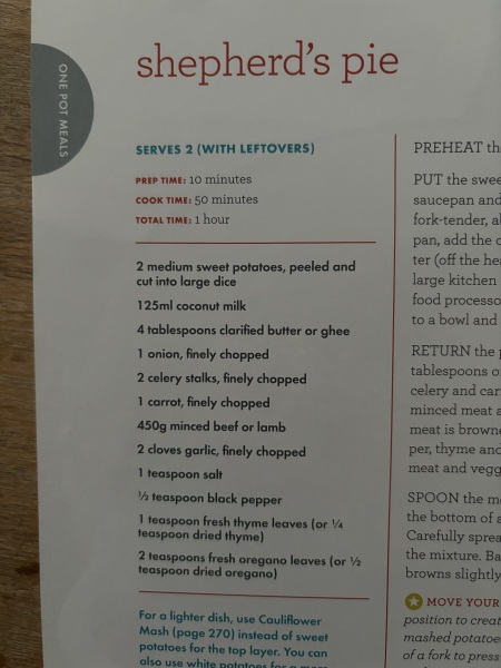 Has anyone got the Whole30 recipe book? Please could you help me?