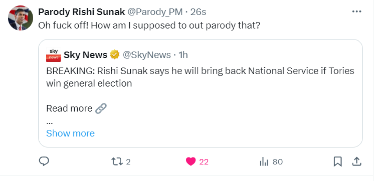 Thread 46 Sunak - don't rain on our parade