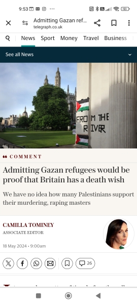 Admitting Gazan refugees would be proof that Britain has a death wish