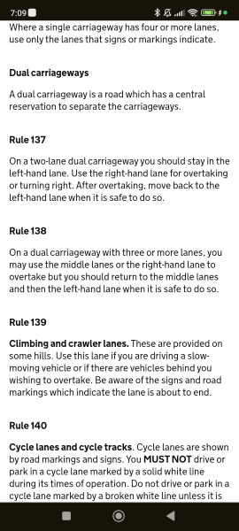 To think I had every right to be in the right hand lane when driving the speed limit on a dual carriage way
