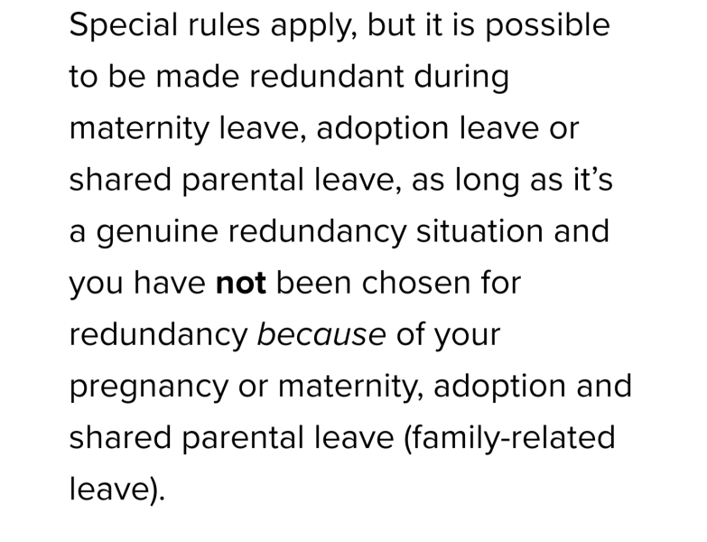 To not feel guilty about maternity leave colleague