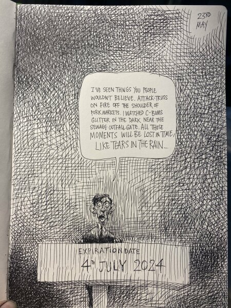 Thread 45 Sunak; Remove one letter and tell his future"