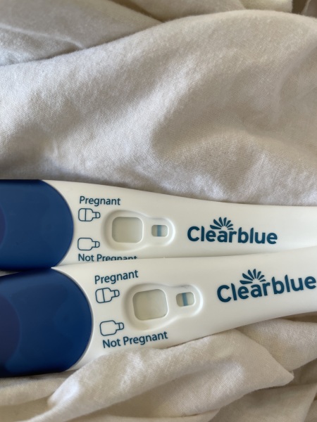 Posted on elsewhere but - faint positive on clear blue pregnancy test