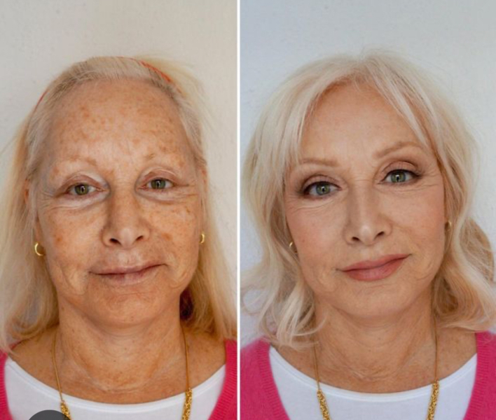 Late fifties makeup or no makeup