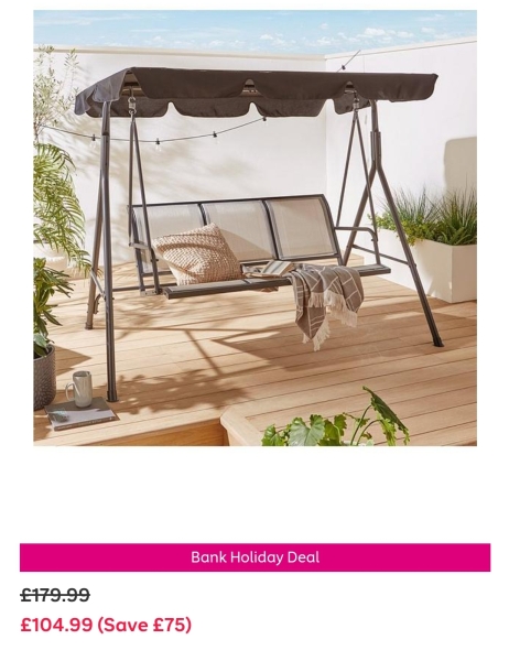 Do you recommend a garden swing seat?