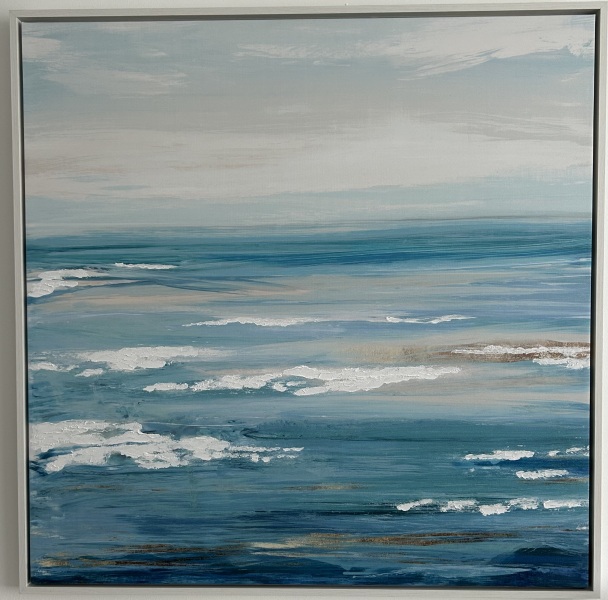 Help me find a blue and white painting
