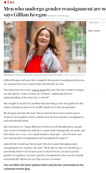 Emma Barnett and Gillian Keegan.
