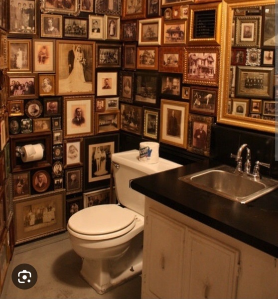 Pictures in the downstairs loo
