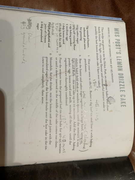 Cake recipes for a rubbish baker