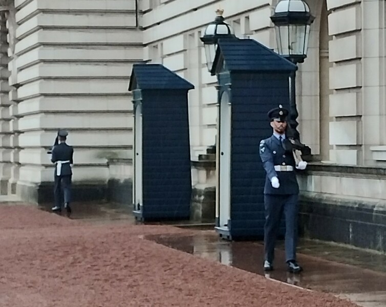To want guards with bearskins today?