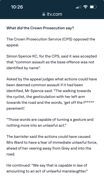 Auriol Grey's manslaughter sentence overturned for killing cyclist. Correct decision?
