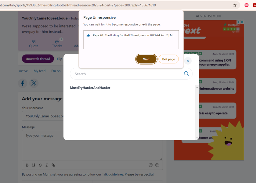 Eon Next advert jamming threads