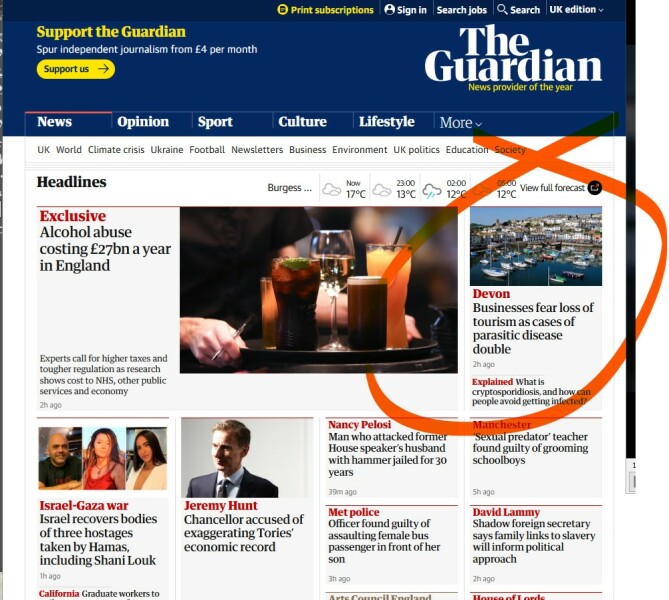 To think this should be front page news?