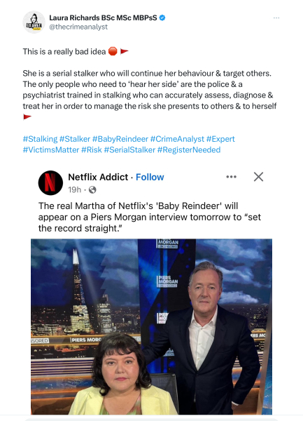 To think that everything Fiona Harvey said in her Piers Morgan interview was a lie? [Edit by MNHQ]