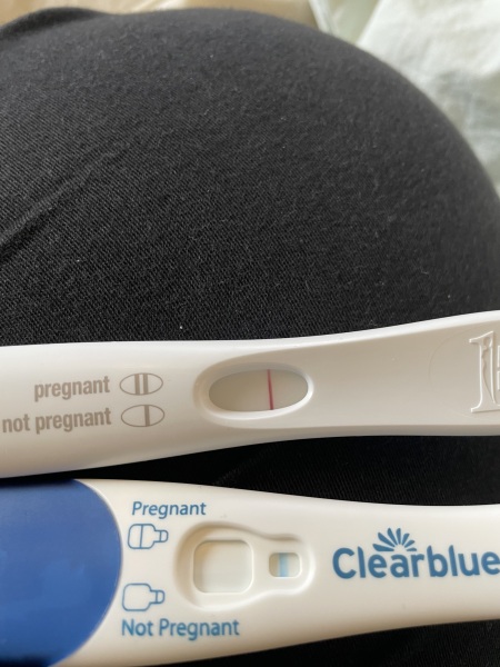 Am I just seeing things or am I pregnant ? Potential positive test