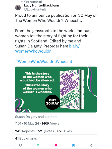 New book coming out! "The Women Who Wouldn't Wheesht"