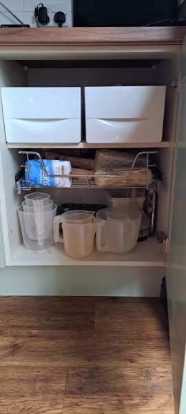 Inside Kitchen cupboard revamp