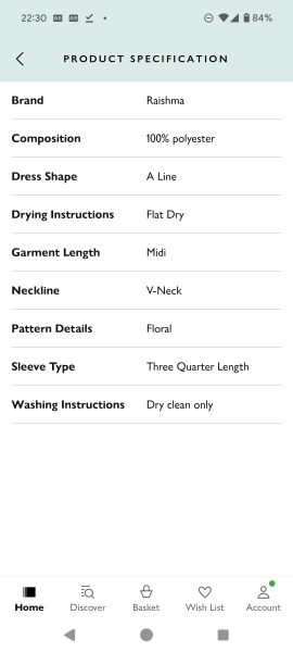 Choice of wedding guest dresses