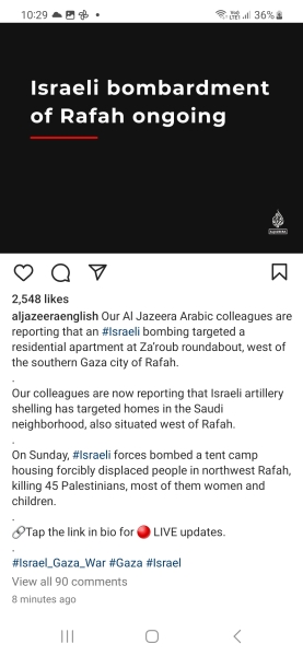 IDF airstrikes reportedly carried out on 'humanitarian area'