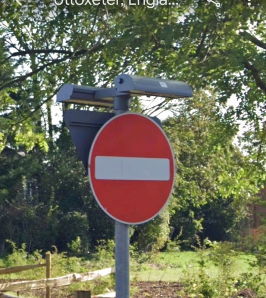 I drove through a no entry.