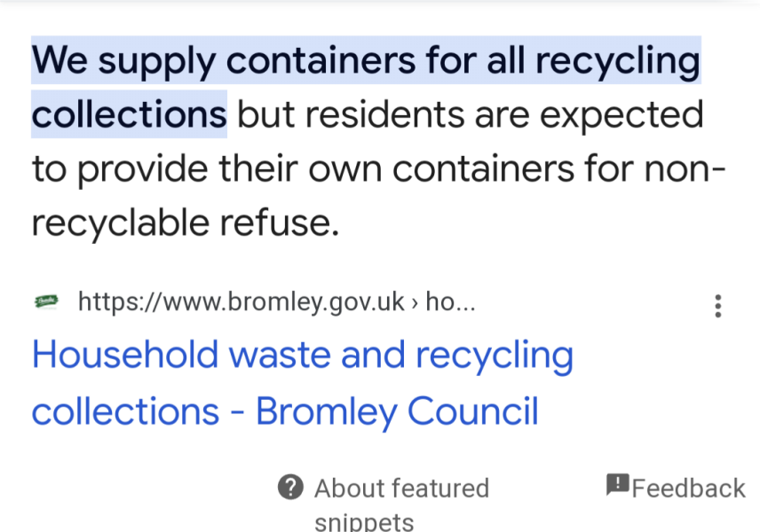 Buyers want wheelie bins included.. after discount