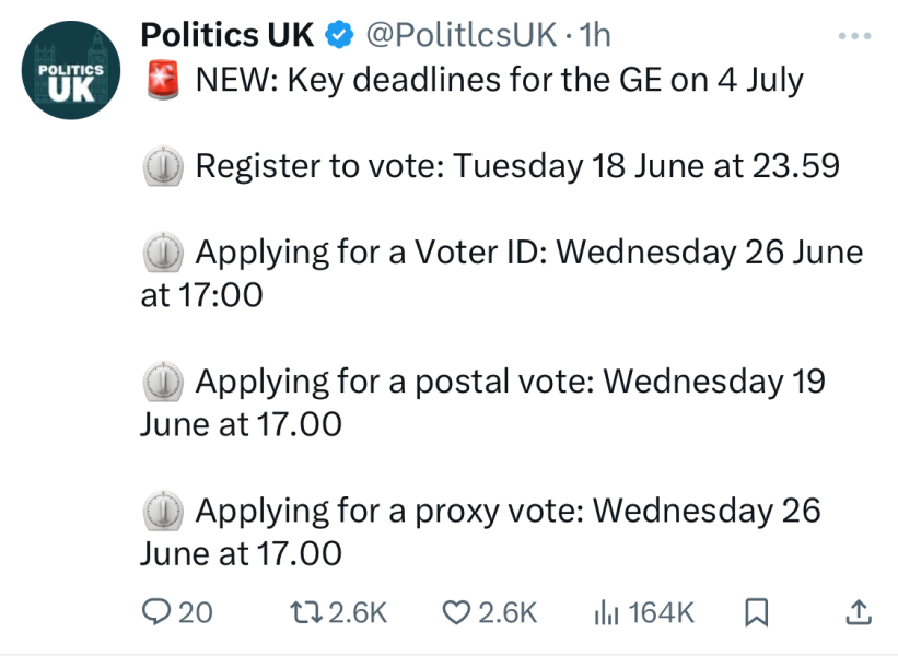To be glad we are finally getting an election