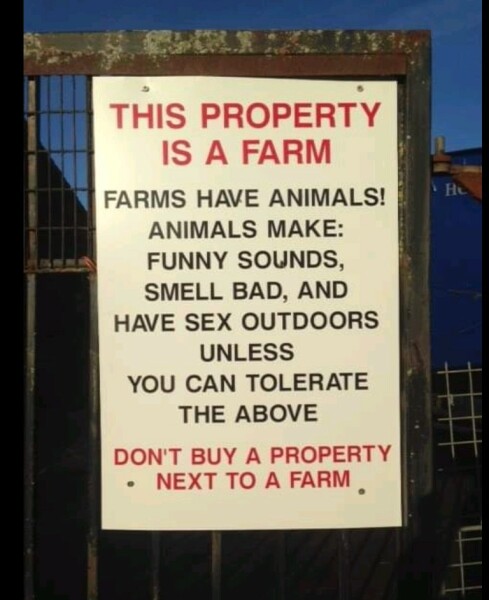 People living in the countryside moaning about rural life