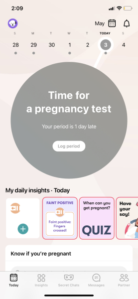 6days late faint line