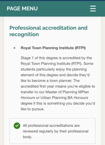 Geography degrees