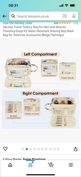 Tell me about your toiletry bag. Is it good?