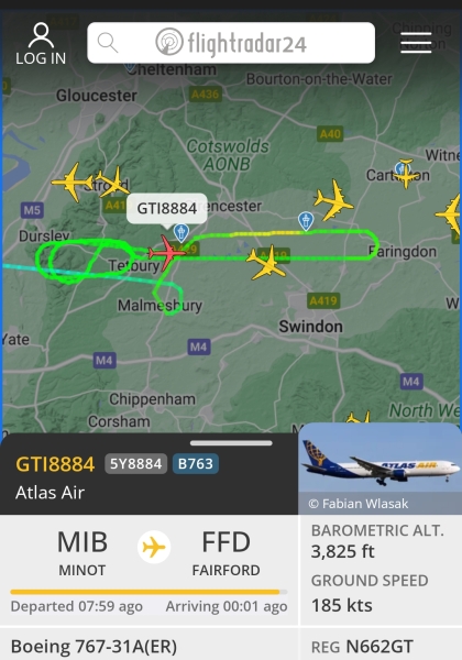 What is this plane doing?