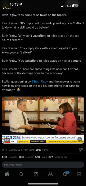 Thread 46 Sunak - don't rain on our parade