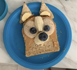Fun breakfast for 4yo niece
