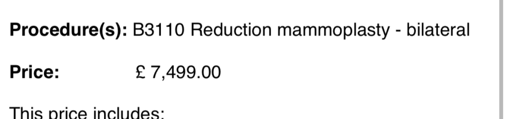 We’ve all had breast reductions - happy to help