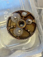 Stained gas burner - what cleaning products to use